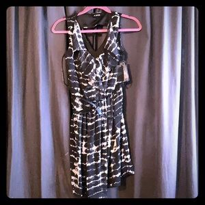 A.Byer Black beauty dress with front ruffle